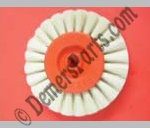 #37-J Stream Feeder Table Brush - White Soft, Brush Only