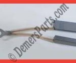 #66-F – Main Motor Drive Carbon Brushes with Circuit Wire – 6.4x12x32