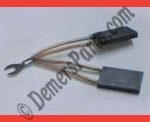 #66-J – Main Motor Drive Carbon Brushes with Circuit Wire – 6.4x22x35