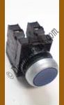 #84-RRR  Push Button 22mm Type - “Momentary Action” Push Button – No Light – 2 Contacts 1NO 1NC – Blue