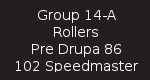 Group 14-A Rollers - Pre Drupa 86 - 102 Speedmaster
