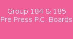 Group 184 Pre-Press Electrical