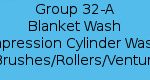 Group 32-A - Blanket Wash Impression Cylinder Wash Brushes / Rollers / Venturi